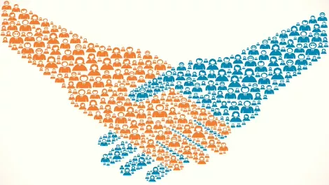 People shaking hands