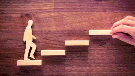 Businessman progress