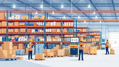 Modern warehouse northern ireland workwear ppe automation digital inventory management