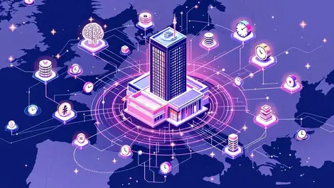 Global clearinghouse ai token network with time reversal motif
