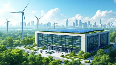 Singapore data center solar rooftop wind turbines green energy city