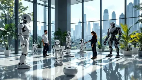 Robotics innovation center selangor engineers testing humanoid bots