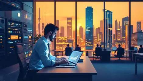 Cfo sydney boardroom ai servers glowing laptop stalled hiring